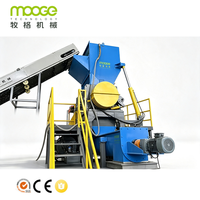 Broyeur de films et sacs en plastique souple PP PE durable CE avec ouverture hydraulique pour une maintenance rapide, broyeur à rotor haute vitesse