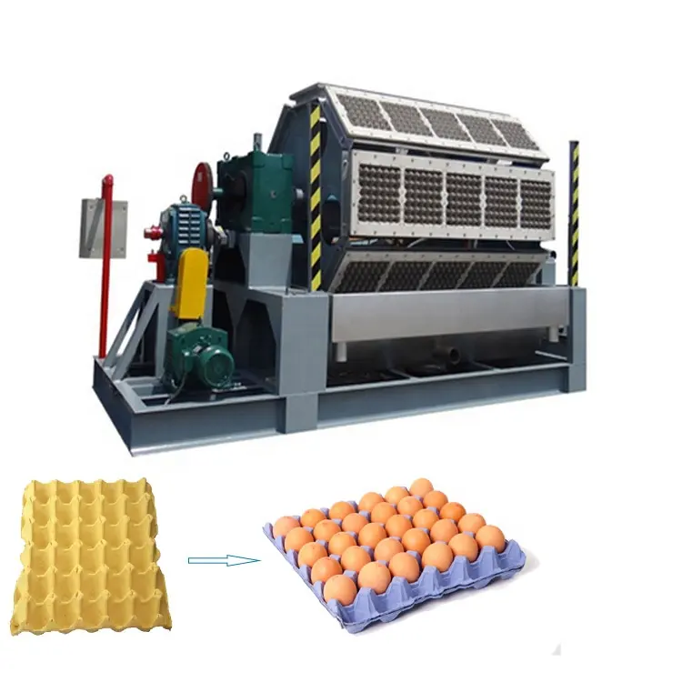 Çin fabrika fiyat yumurta tepsi yapma makinesi atık kağıt hamuru geri dönüşüm yapmak için kağıt yumurta karikatür küçük üretim hattı