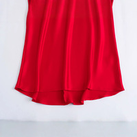 Robe nuisette antistatique en satin léger, style européen-américain, taille empire, col licou, nouvelle collection printemps-automne, best-seller