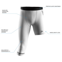 Collants de compression pour hommes, personnalisés, à une jambe, longueur 3/4, pour basketball et fitness, sous-vêtement technique, fabricant OEM de vêtements de sport