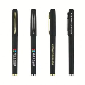 Bolígrafos Promocionales de Plástico Cuadrados con Gel, Acabado de Goma, Tinta Negra, Multicolor, Económicos, para Hotel, con Logotipo Personalizado, en Stock - Product Image 1