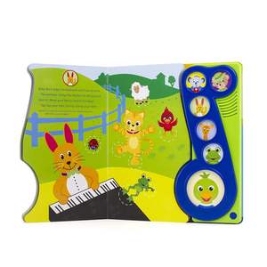 <span class=keywords><strong>Livre</strong></span> Interactif Parlant pour Enfants Musique Tout Autour <span class=keywords><strong>Livre</strong></span> Sonore 6 Boutons pour Écouter des Sons Impression Personnalisée pour Enfants - Product Image 2