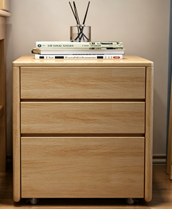 Modern Solid Wood 3-Drawer <b>Storage</b> Cabinet Durable Scandinavian Design Multi-Purpose Living Room Furniture (Customizable Size) - Product Image 6