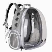 Sac de transport pour chat en PVC de haute qualité, sac de voyage pour animaux de compagnie, sac à dos respirant, transparent, durable, portable, sac de voyage pour chat approuvé par les compagnies aériennes