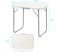 Table de bistrot pliable moderne en alliage d'aluminium légère et portable pour l'extérieur, le jardin, la plage, le pique-nique, le camping