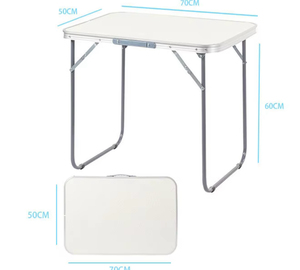 Mesa de Comedor Plegable Ligera y Portátil de Aleación de Aluminio Moderna para Patio, <span class=keywords><strong>Bistro</strong></span>, Jardín, Playa, Picnic y Camping - Product Image 2