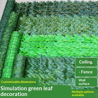 Clôture artificielle en lierre, fausse verdure, fleurs en soie, 100-200 cm, pour balcon extérieur, garde-corps, plafond, décoration pare-soleil
