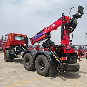 Camión Chasis Todoterreno HOWO 6x6 Directo de Fábrica <span class=keywords><strong>con</strong></span> Grúa <span class=keywords><strong>Forestal</strong></span> de 3 Toneladas M100L-74 y Garra para Madera para Manipulación de Leña, Motor y Bomba de Engranajes - Product Image 5