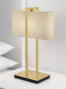 Lámpara de Mesa Moderna para Interiores, Lámpara de Escritorio de <span class=keywords><strong>Lino</strong></span>, Lámpara de Noche para Dormitorio, Lámpara de Mesa Moderna para Hotel - Product Image 2
