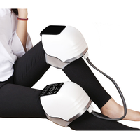 Masseur de circulation du genou à compression d'air avec affichage LED rechargeable, chauffant, pour soulager la douleur, électrique