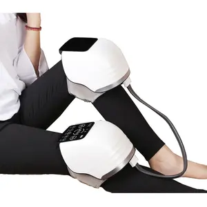 Cramps And Joint Warmer Rechargeable Led Display Air Compress Knee Circulation Massager With Heat For Pain Relief Electric Co