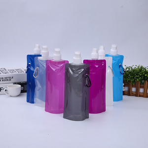 Borraccia pieghevole da campeggio per escursioni all'aperto borraccia morbida Bpa-free portatile da corsa borse da acqua pieghevoli - Product Image 2