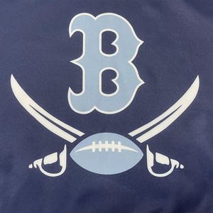 มีฮู้ดน้ำหนักสูงสเวตเชิ้ตกีฬาผ้าฝ้ายพิมพ์ลายปะติด - Product Image 6