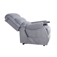 Fauteuil inclinable électrique en tissu doux avec poche latérale pour personnes âgées, idéal pour le salon à la maison