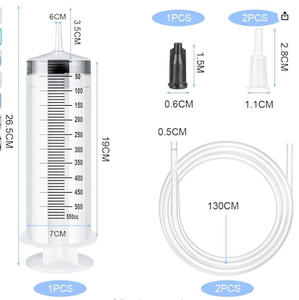 Fabriek Groothandel Met Grote Capaciteit 1Ml-500Ml Veterinaire Spuiten Honden Huisdier Spuiten Met Anesthesie Katheter Irrigatiespuit - Product Image 3