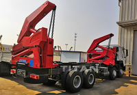 Remorque de camion commerciale entièrement en acier, à chargement latéral, avec grue, à vendre