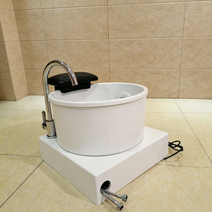 Bañera para Pedicura con Grifo Dorado y Reposacabezas, Tazón para Pedicura de Salón de Uñas, para Uso en Salón de Manicura y Pedicura - Product Image 2