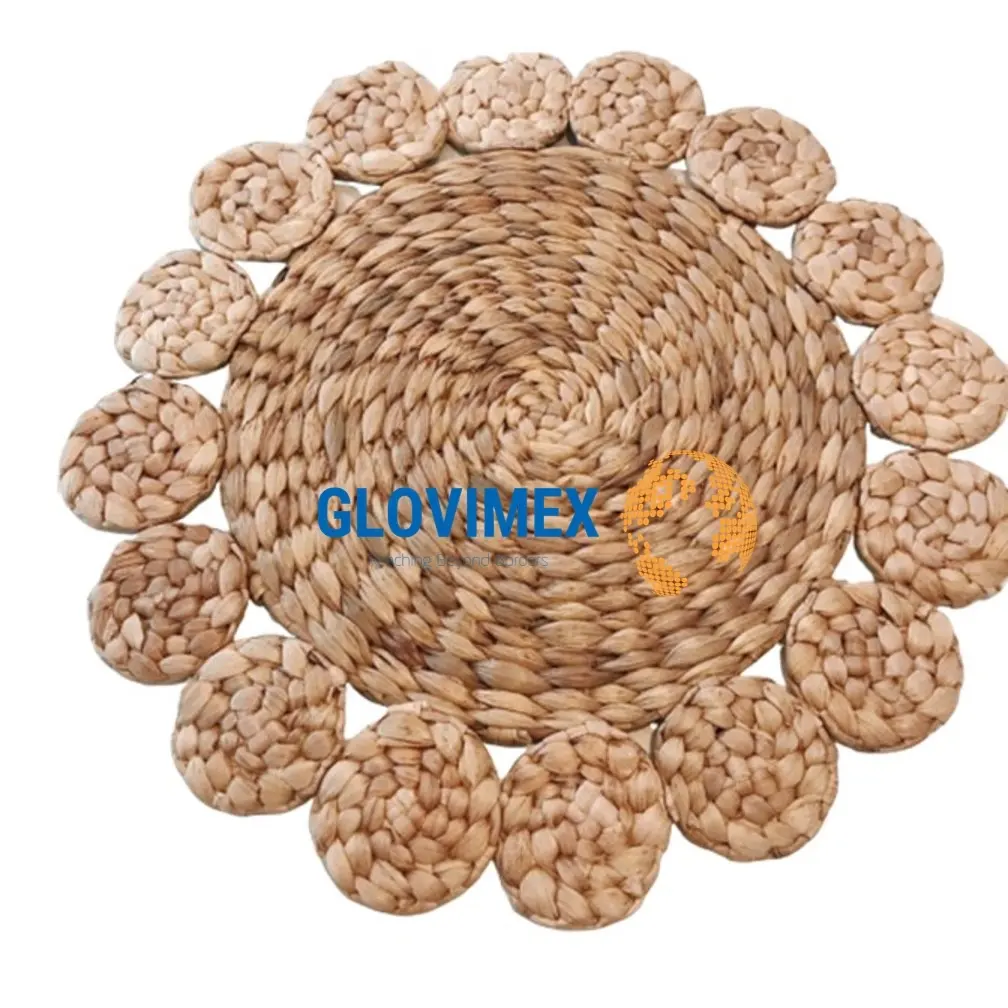 Protect Table Modern Style Seagrass Rattan Water Hyacinth Woven Placemat Woven Place Mat Vietnam