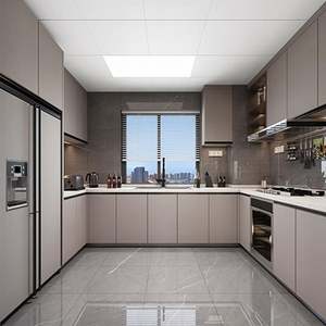 Meubles de cuisine de qualité, armoires de cuisine modernes en bois massif multifonctionnelles, design d'outils de cuisine - Product Image 1