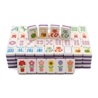 Jeu de Mahjong moderne flottant et pliable pour 4 joueurs |   Jeux de plein air imperméables et écologiques - Divertissement estival
