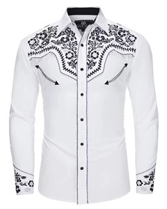 Nuova Moda 2026: Camicia da Uomo con Stampa 3D Western, Maniche Lunghe e Colletto, <span class=keywords><strong>Abbigliamento</strong></span> <span class=keywords><strong>Casual</strong></span> da Club e Streetwear - Product Image 3