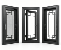 Ventanas Corredizas de Doble Acristalamiento de Diseño Moderno para Casas y Villas, Apertura Horizontal, Ventana de PVC con Malla Antimosquitos