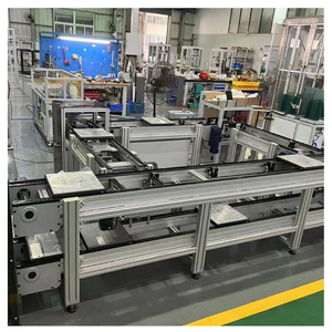 Hệ thống băng tải Pallet cơ giới băng tải con lăn điện xe máy slat chuỗi dây chuyền lắp ráp băng tải - Product Image 1