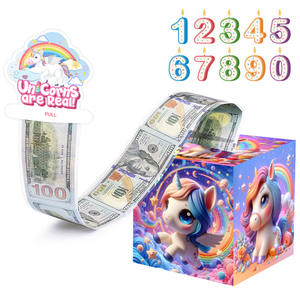 Scatola Regalo per Soldi in Contanti per Compleanno di Amici e Famiglia, Decorazione per Feste con Sorpresa a Estrazione - Product Image 1