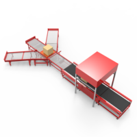 Sistema de Software Personalizado para Logística, Equipo de Escaneo y Registro de Datos de Paquetes, Clasificador de Cintas Cruzadas DWS, 3000 PPH, Aleación de Acero