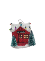 Décorations de Noël sélectionnées : Verres à vin, bonbons et maisons de campagne festives