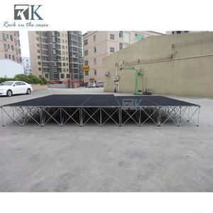 Portable and Convenient Smart Stage with Black Platform and Hanging Screen - Product Image 2