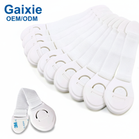Gaixie Lot de 10 Serrures de Sécurité Blanches pour Enfants, Verrous de Protection pour Armoires, Tiroirs, Réfrigérateurs et Portes pour Animaux Domestiques