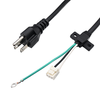 Cable de Alimentación con Conexión a Tierra de 3 Pines Estándar de Taiwán, CNS 690, Aprobado por BSMI, H05VV-F 0.75mm2, Cable de Repuesto para Monitor de Computadora y TV