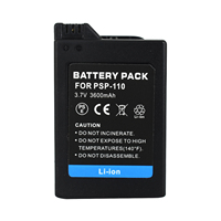 Baterai Isi Ulang 3600mAh untuk SONY PSP-110 PSP-1001 PSP 1000 Baterai Pengganti