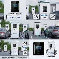 SHUOLEX Nueva Estación de Carga Rápida DC Impermeable IP54 de 80kW-240kW, Estándar TIPO 2, Compatible con OCPP 1.6/2.0.1 e ISO 15118, Cargador para Vehículos Eléctricos