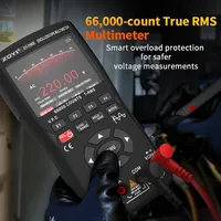 ZOYI ZT-706 3-in-1 Automotive Oscilloscope Multimeter True RMS Waveform Generator 180x85x45mm for Vehicle Repair Electrical Use