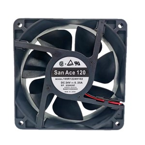 Mới Sanyo 109 r1224h102 12038 24V 0.25A bóng mang điện nhựa trục quạt Lưu lượng không khí lớn khối lượng biến tần số làm mát - Product Image 5