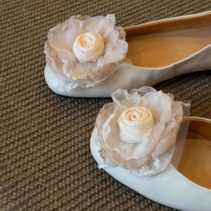 Bailarinas Planas de Estilo Francés con Patrón Geométrico para Mujer, Estilo Retro con Punta Redonda y Diseño de una Sola Correa, Impermeables - Product Image 3