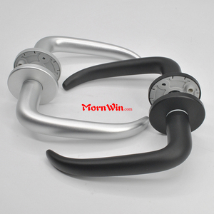 Estilo americano <span class=keywords><strong>de</strong></span> plata simple <span class=keywords><strong>de</strong></span> la puerta <span class=keywords><strong>de</strong></span> aluminio manija <span class=keywords><strong>de</strong></span> palanca en rosa para puerta - Product Image 6