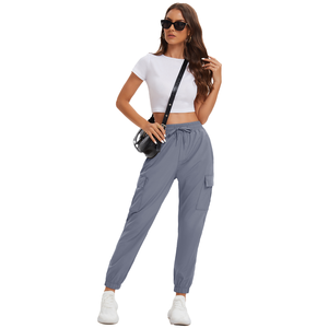 <span class=keywords><strong>Pantalon</strong></span> cargo de <span class=keywords><strong>randonnée</strong></span> pour <span class=keywords><strong>femme</strong></span>, jogging résistant à l'eau et à séchage rapide avec poches - Product Image 2