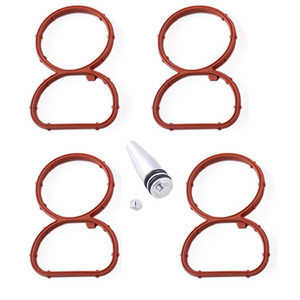 Diesel Vortex Spinner Connector <b>Plug</b> Washer Kit For Bmw N47 Engine Gasket 43mm 70mm Red - Product Image 2