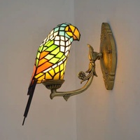 Etch Verlichting Tifanil Glas Wandlamp Vogel Bloem Led Lichtgevende Lichaam Custom Made Lampen Verlichting Luxe Stijl Muur Scone Lichten