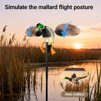 Décoy de chasse au canard électrique 3D premium amélioré, matériau PE durable et imperméable, couleur personnalisée disponible, prix de gros d'usine
