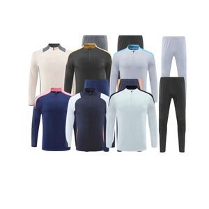Allenamento da uomo ultime divise da <span class=keywords><strong>calcio</strong></span> Set di magliette da <span class=keywords><strong>calcio</strong></span> Club Madrid tuta mezza cerniera <span class=keywords><strong>calcio</strong></span> <span class=keywords><strong>24</strong></span> 25 maglia da <span class=keywords><strong>calcio</strong></span> - Product Image 1