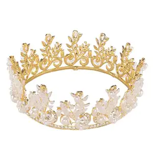 Super Flash Frauen Multilayer Herz Glas Kristall Luxus Beauty Pageant Kristalle und Diademe Krone