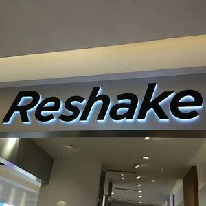 Letrero LED para Tienda, Letrero Comercial Premium de Metal con Halo Iluminado, Letrero con Letras Iluminadas por LED, Logotipo Retroiluminado para Espacio Comercial - Product Image 6