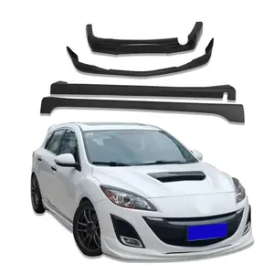 Car Accessories Full Set Body Kit For Mazda 3 2012-2015 Conversion M3 Style Front Lip Rear Diffuser Lip Side Skirts ABS Material
