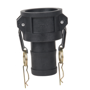 Acoplamiento de polipropileno tipo Camlock con ranura, tipos A, B, C, D, E, F, DC, DP, 1/2'', 3/4'', 1'', 2'', 3'', 4'' - Product Image 3