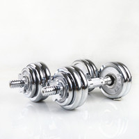 Vente en gros de haute qualité galvanisée Gym détachable Fitness Factory 15KG Ensemble d'haltères