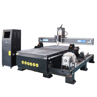 Routeur CNC 1300x2500mm pour meubles, Machine à graver et à sculpter 3D du bois, avec 3 axes et 4 axes pour menuiserie et armoires en bois, 1325